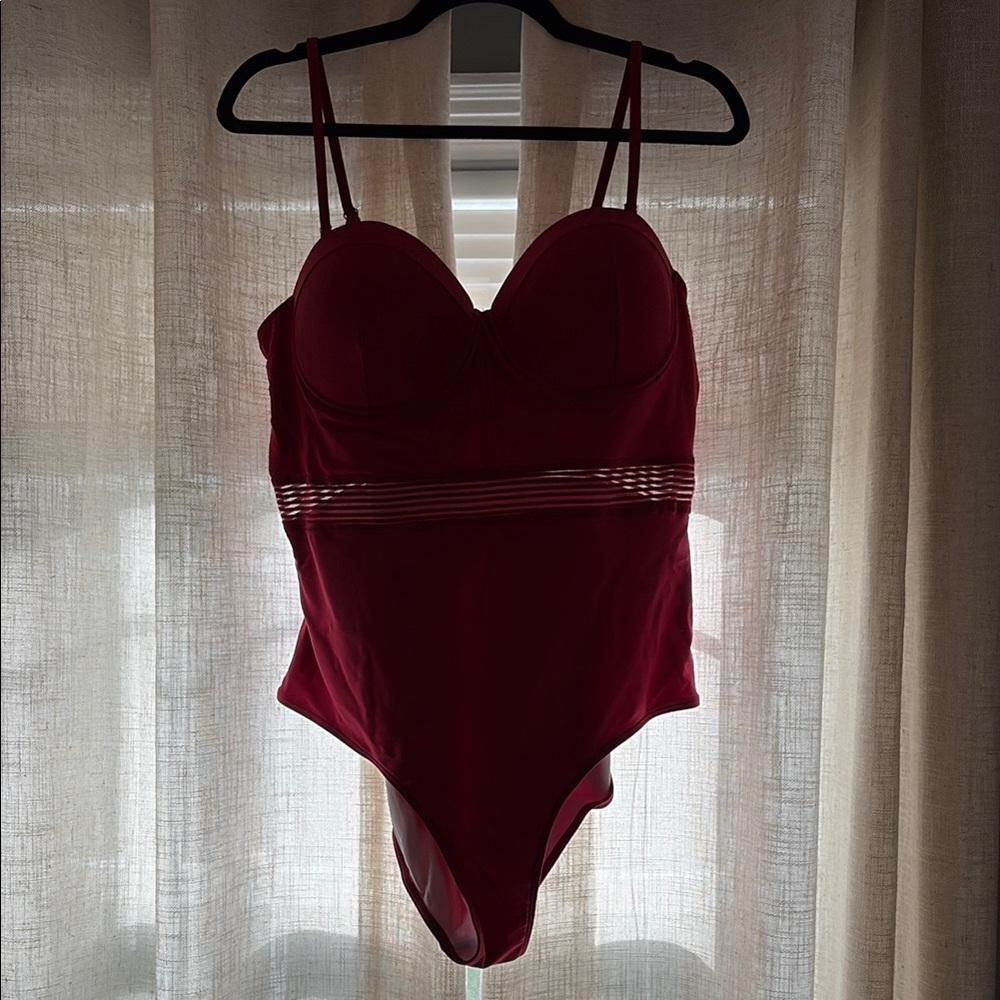 SHEIN Red One Piece Swimsuit